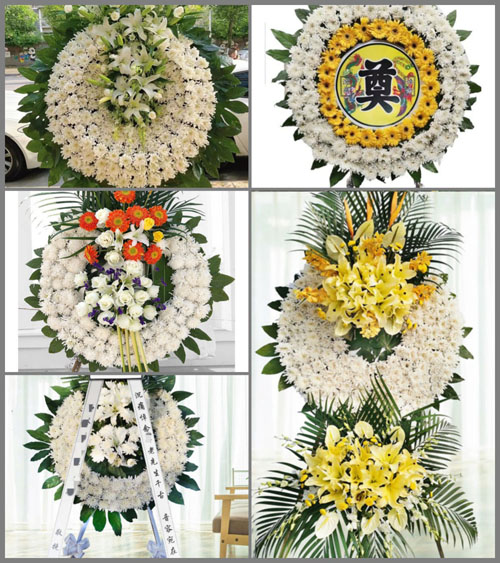 河南南阳镇平县张林镇沙河刘村花圈速递